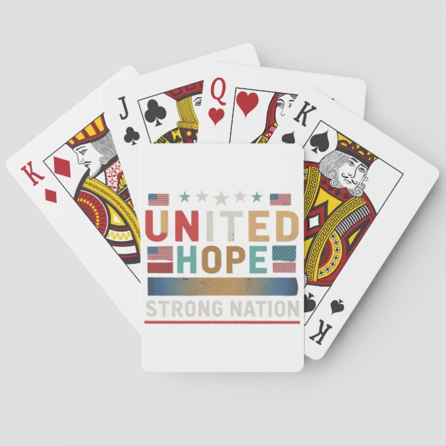 Jeu De Cartes "United Hope Strong Nation." (dos)