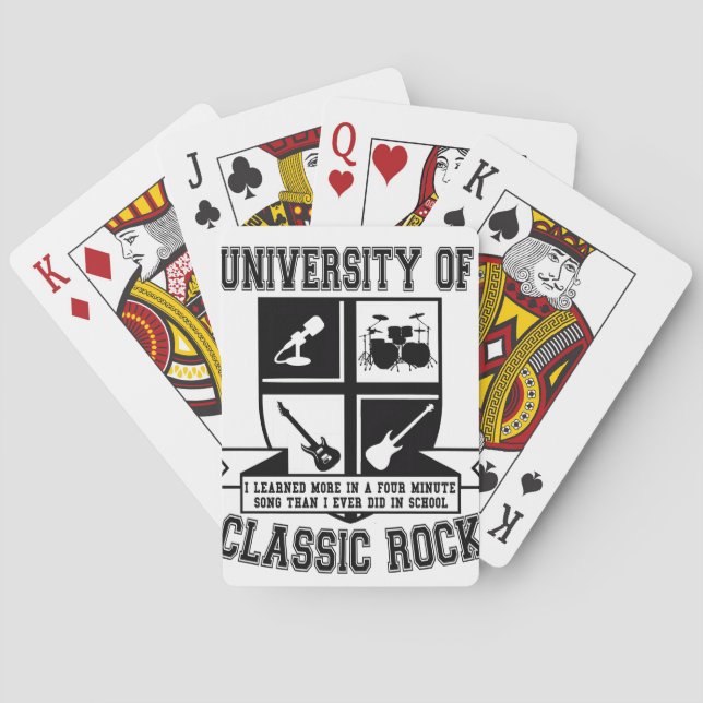 Jeu De Cartes University of Classic Rock (dos)