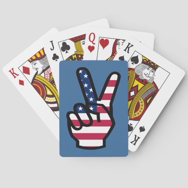 Jeu De Cartes US Victory Sign (dos)
