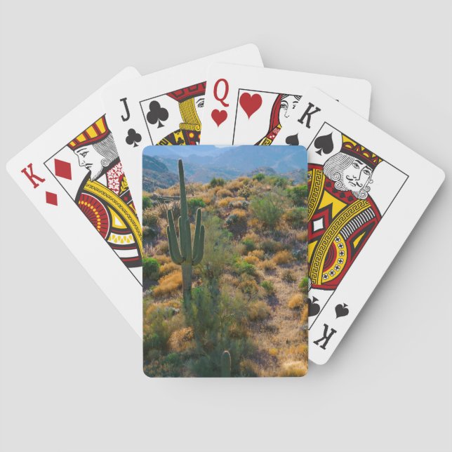 Jeu De Cartes USA, Arizona. Vue du désert (dos)