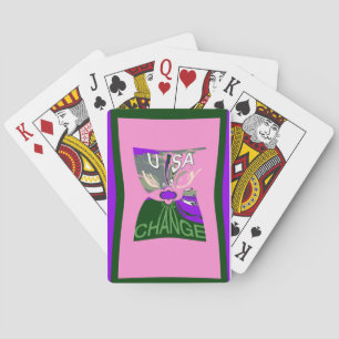 Jeu De Cartes USA Change Art Print