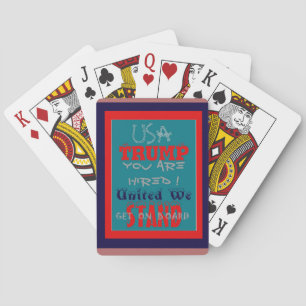 Jeu De Cartes USA Trump Vous Êtes Embauché ! Impression d'art de