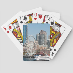 Jeu De Cartes USA, Wa, Seattle. Bateau de croisière du port d'Ar