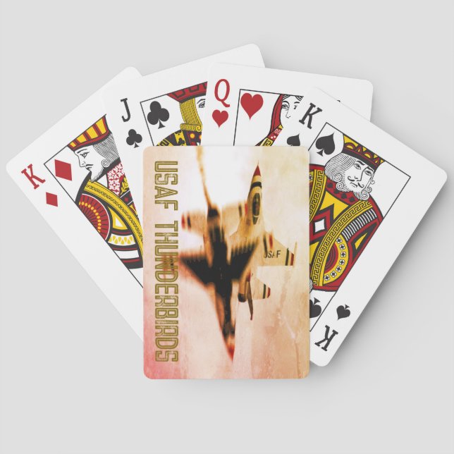JEU DE CARTES USAF THUNDERBIRDS F-16 (dos)