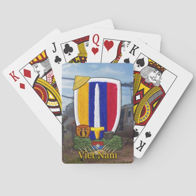 Jeu De Cartes usarv vietnam anciens combattants patch poker cart (dos)