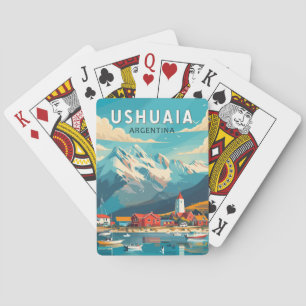 Jeu De Cartes Ushuaia Argentina Travel Art Vintage