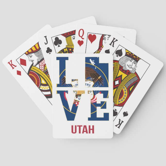 Jeu De Cartes Utah State love USA (dos)
