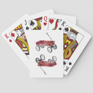 Jeu De Cartes Vacances à la plage avec un chariot rouge à Fire I