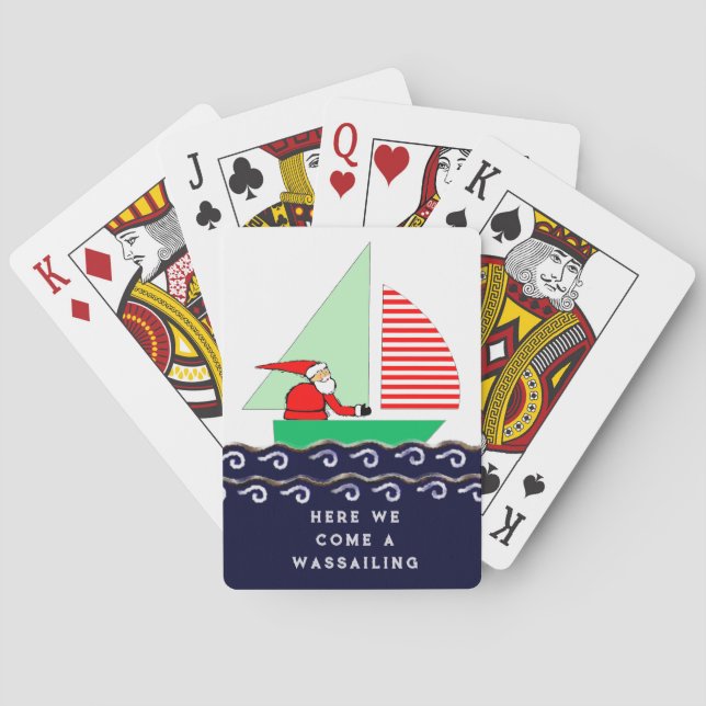 Jeu De Cartes Vacances de Noël en voile (dos)