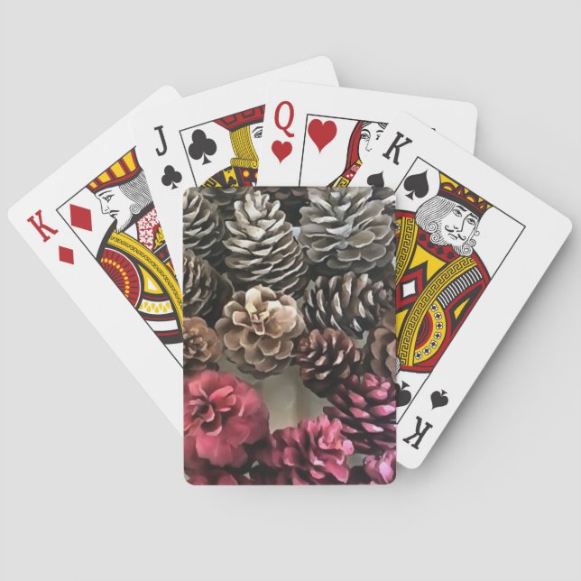 Jeu De Cartes Vacances de pin bio Peinture (dos)
