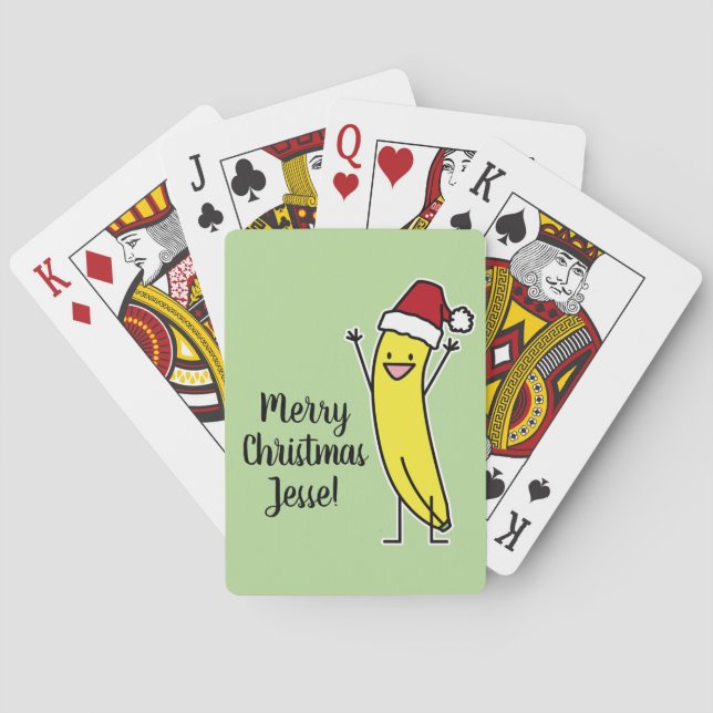 Jeu De Cartes Vacances encourageantes de Noël de casquette de (dos)