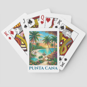 Jeu De Cartes Vacances Vintage Punta Cana République dominicaine