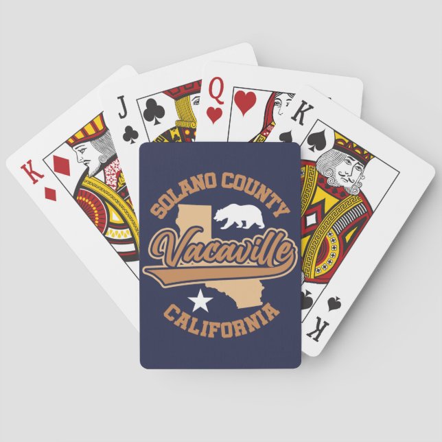 Jeu De Cartes Vacaville, Californie (dos)