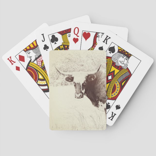 Jeu De Cartes vache à jouer aux cartes photo art vaches (dos)