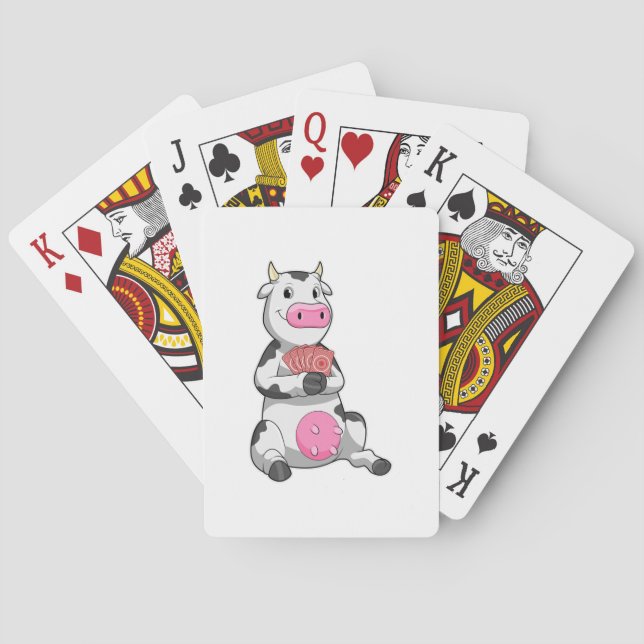 Jeu De Cartes Vache au Poker avec cartes de Poker (dos)