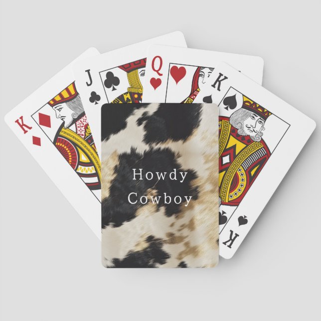 Jeu De Cartes Vache blanche noire (dos)