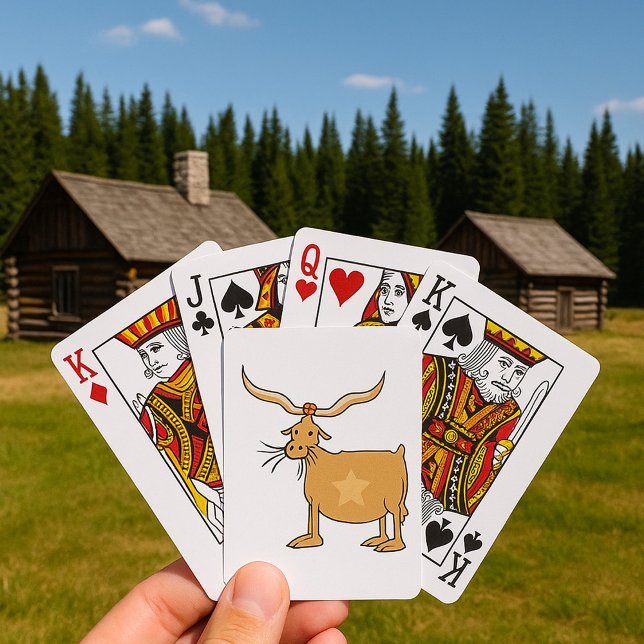 Jeu De Cartes Vache Longhorn du Texas avec étoile (Créateur téléchargé)