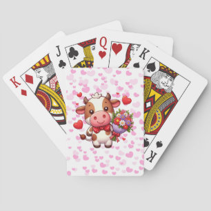 Jeu De Cartes Vache mignonne de la Saint-Valentin
