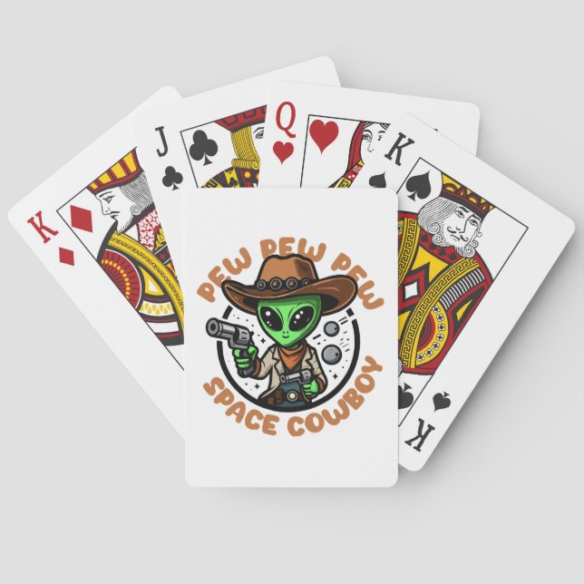 Jeu De Cartes Vacher de l'Espace Drôle d'Alien (dos)