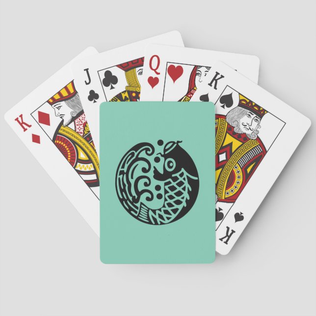 Jeu De Cartes Vague de carpe (dos)