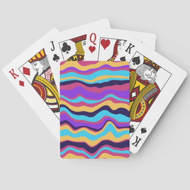 Jeu De Cartes Vagues Abstraites (dos)