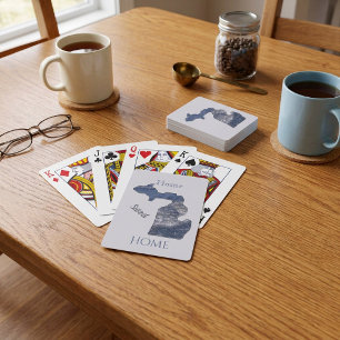Jeu De Cartes Vagues en forme de Michigan