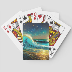 Jeu De Cartes Vagues océaniques clignantes