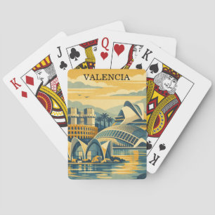Jeu De Cartes Valence Espagne Vintage - Minimaliste Coloré