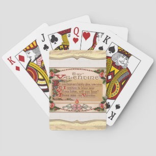 Jeu De Cartes Valentine Poem Jouer des cartes