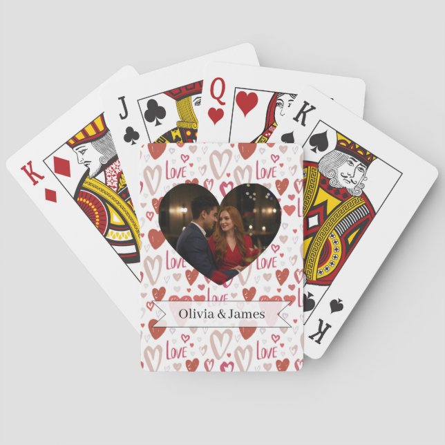 Jeu De Cartes Valentines Day Poker Cards (dos)