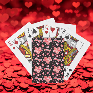Jeu De Cartes Valentine's Hearts I Love You Be Mine Motif