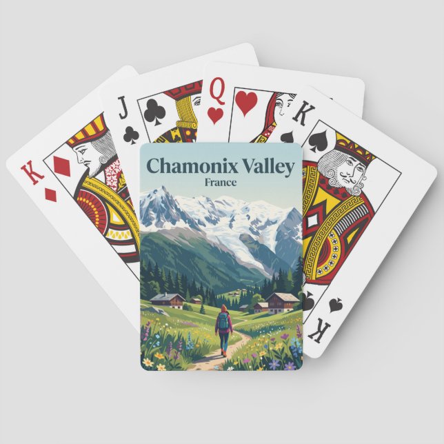 Jeu De Cartes Vallée de Chamonix France (dos)
