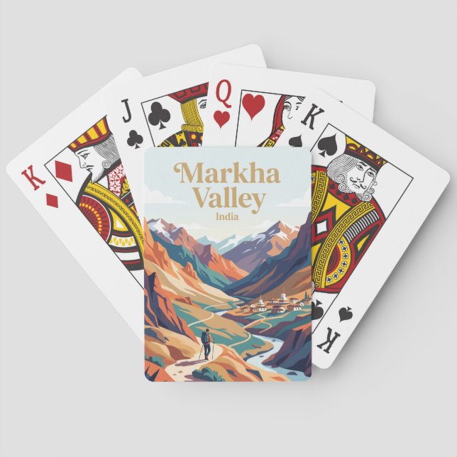 Jeu De Cartes Vallée de Markha Inde (dos)