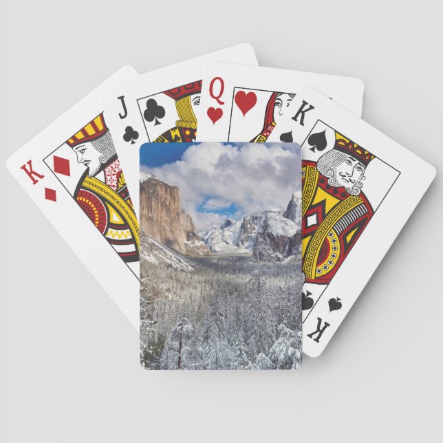 Jeu De Cartes Vallée de Yosemite en neige (dos)