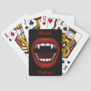 Jeu De Cartes Vamp Design Bouche Lecture Cartes