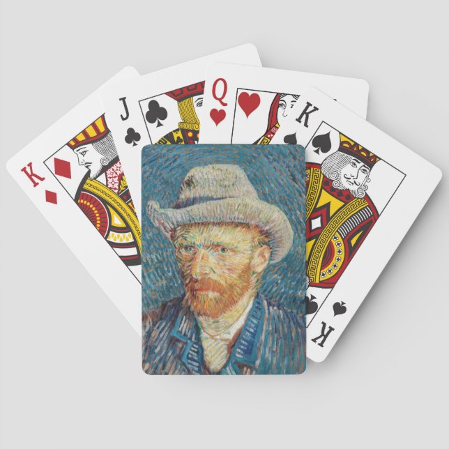 Jeu De Cartes Van Gogh - Autoportrait avec un Casquette gris (dos)