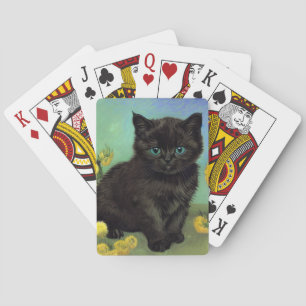 Jeu De Cartes Van Gogh Chat noir Fleurs jaunes