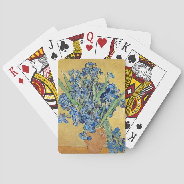 Jeu De Cartes Van Gogh Irises Vase Fleurs Floral Vase Art (dos)