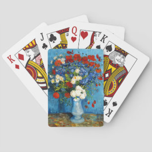 Jeu De Cartes Van Gogh Vase avec Cornflowers et Poppies