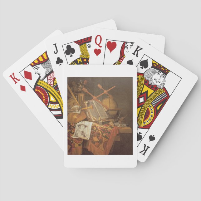 Jeu De Cartes Vanitas (huile sur toile) (dos)