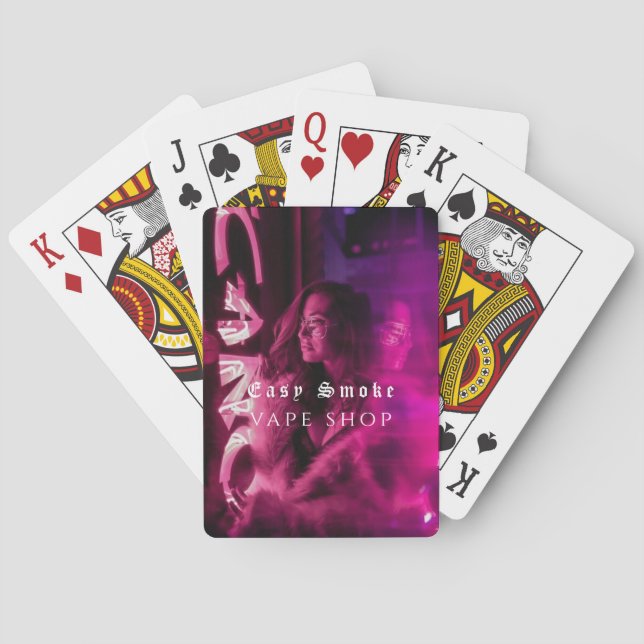 Jeu De Cartes Vape Shop Fumer Black Business (dos)