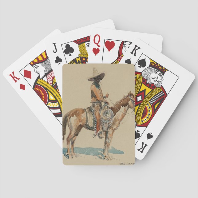 Jeu De Cartes « Vaquero » Art western par Edward Borein (dos)