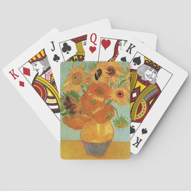 Jeu De Cartes Vase avec douze tournesols par Vincent van Gogh (dos)