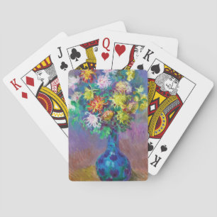 Jeu De Cartes Vase de Chrysanthemums peinture Claude Monet