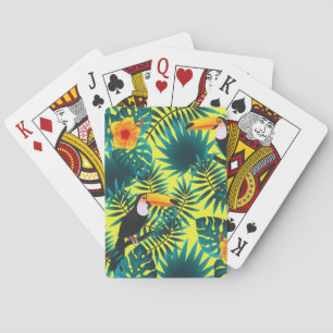 Jeu De Cartes Végétation d'été Foliage de la Jungle tropicale To
