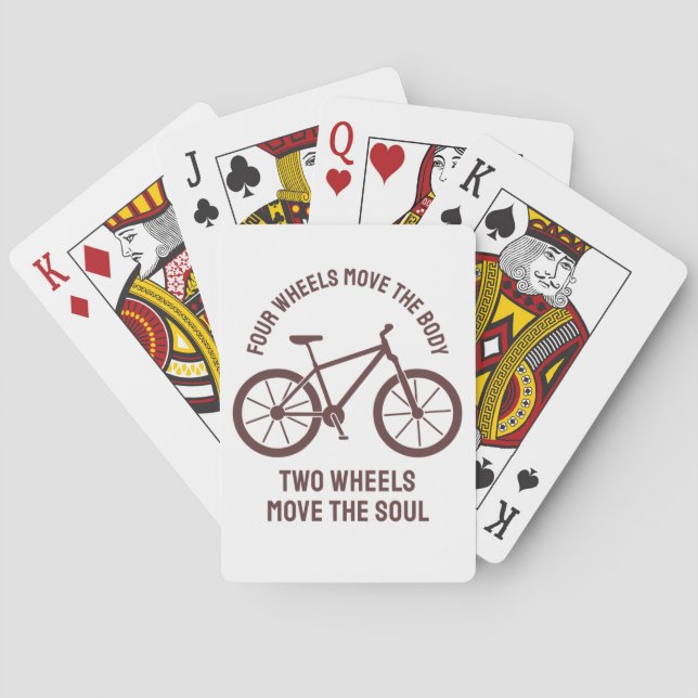 Jeu De Cartes Vélo cool Design - Tow Wheels Move The Soul (dos)