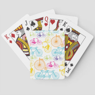Jeu De Cartes Vélo moderne vintage motif néon couleur vive