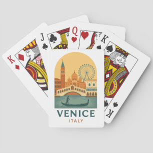 Jeu De Cartes Venise Vintage Italie Cartes de Poker de Voyage –