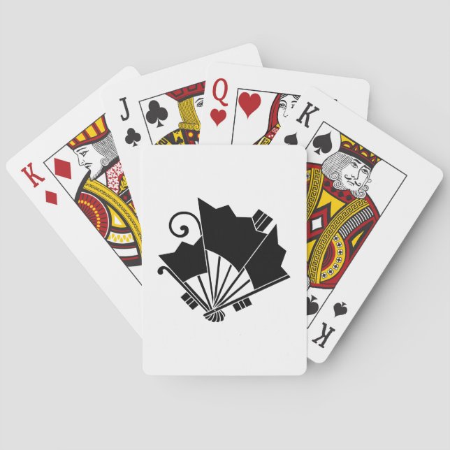Jeu De Cartes Ventilateurs en forme de papillon (Ohgi cho) (dos)