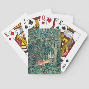 Jeu De Cartes VERDURE, Hares FORESTIERS, Hares Floral vert